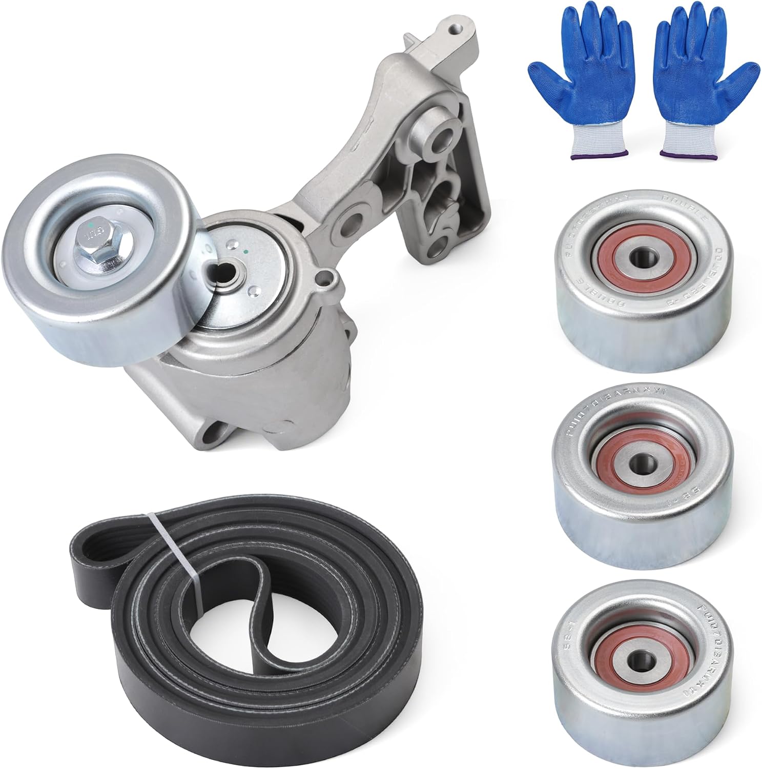 Belt Tensioner Serpentine Belt Idler Pulley Kit