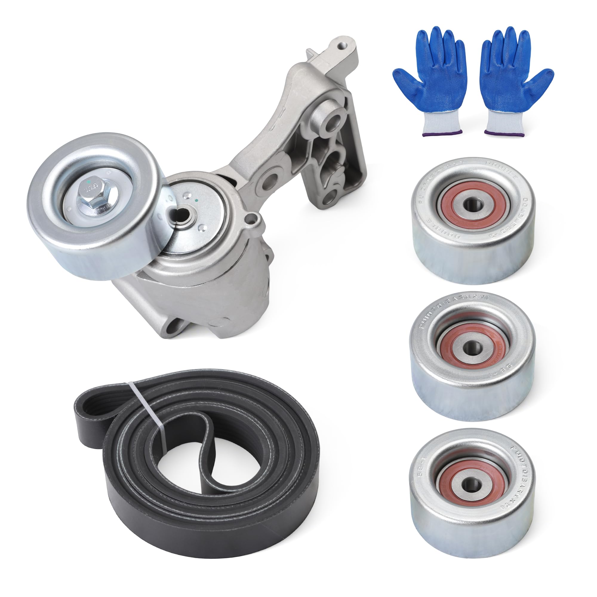 Belt Tensioner Serpentine Belt Idler Pulley Kit