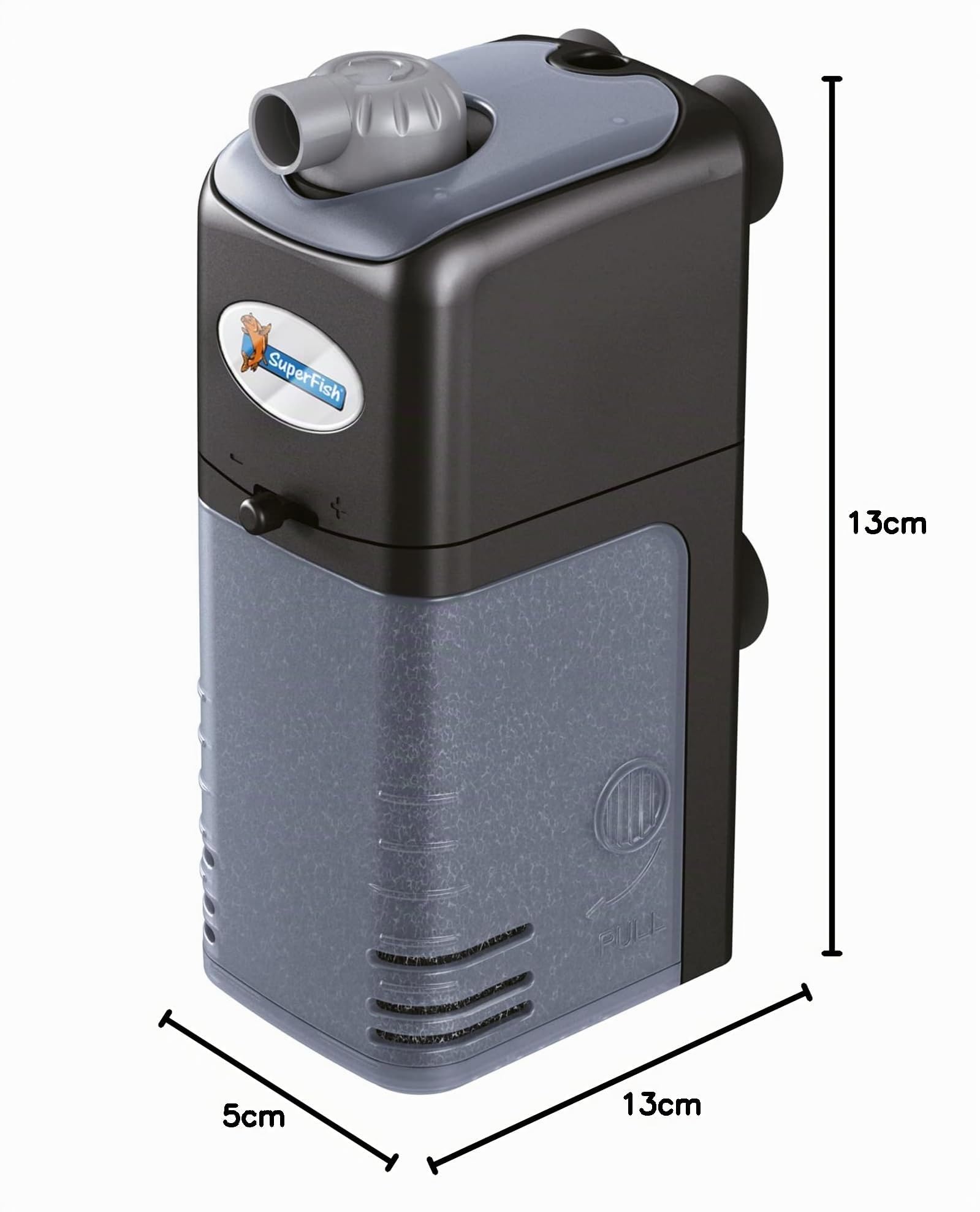 Superfish Aqua Flow 100 Filtre Interne 200 l/h Noir