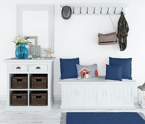 Miniatura 7 de Caroline's Treasures BB2779PW1216 Dog House Collection - Almohada decorativa de tela de lona Laika Spitz de Siberia Occidental, 100% lavable a