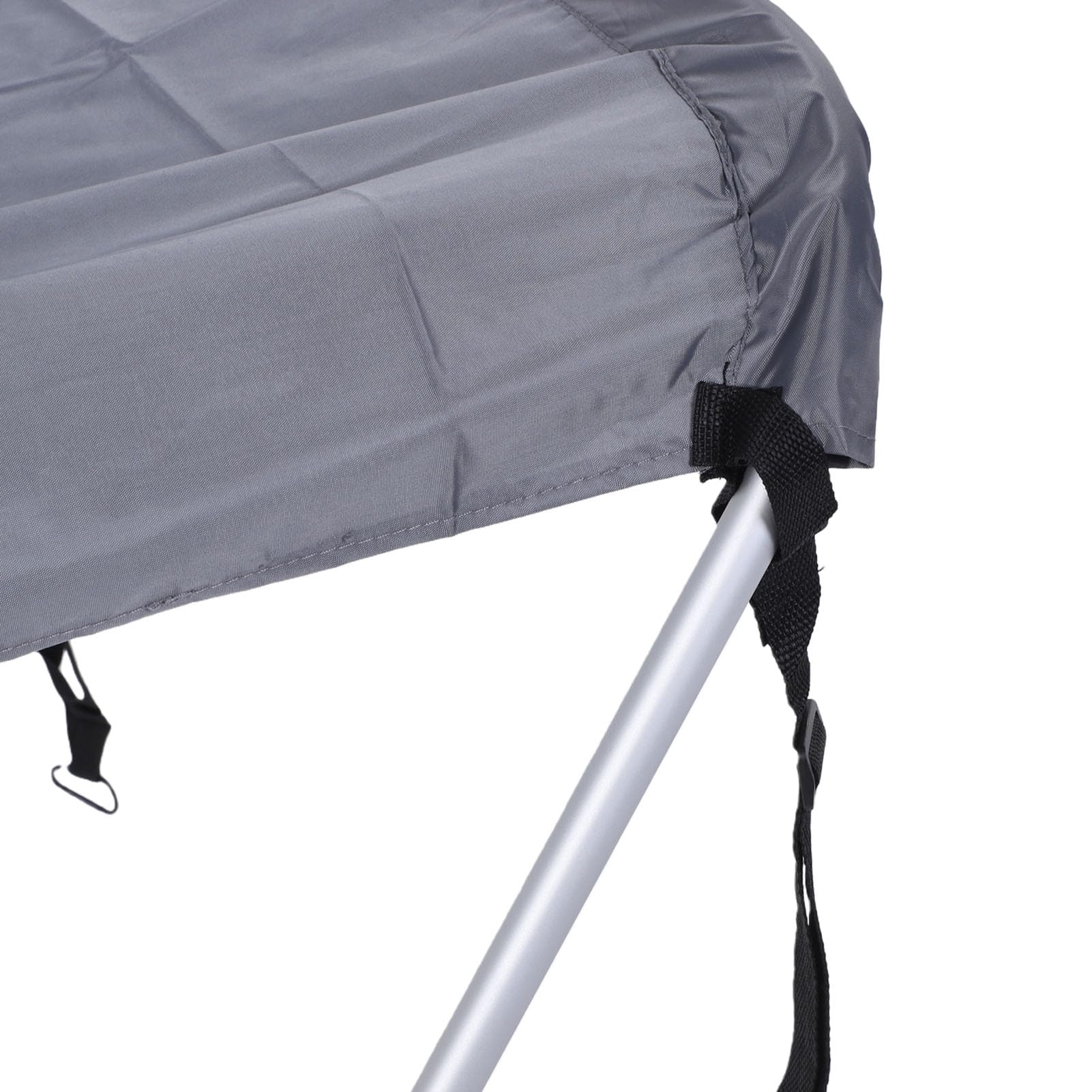 RiToEasysports Zadaszenie łodzi z tkaniną Oxford 210D, Osłona Przeciwsłoneczna do Baldachimu Kajaka z ramą ze Stopu Aluminium, 160 X 120 X 110 Cm, Regulowane Paski do łodzi Rybackich o Szerokości od