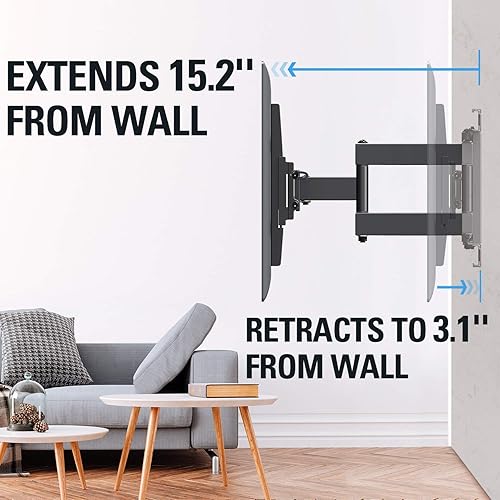 Miniatura 5 de Mounting Dream MD2380-24K Soporte de pared para TV de movimiento completo para televisores de 26 a 55 pulgadas, VESA 15.748 x 15.748 in, MD5605