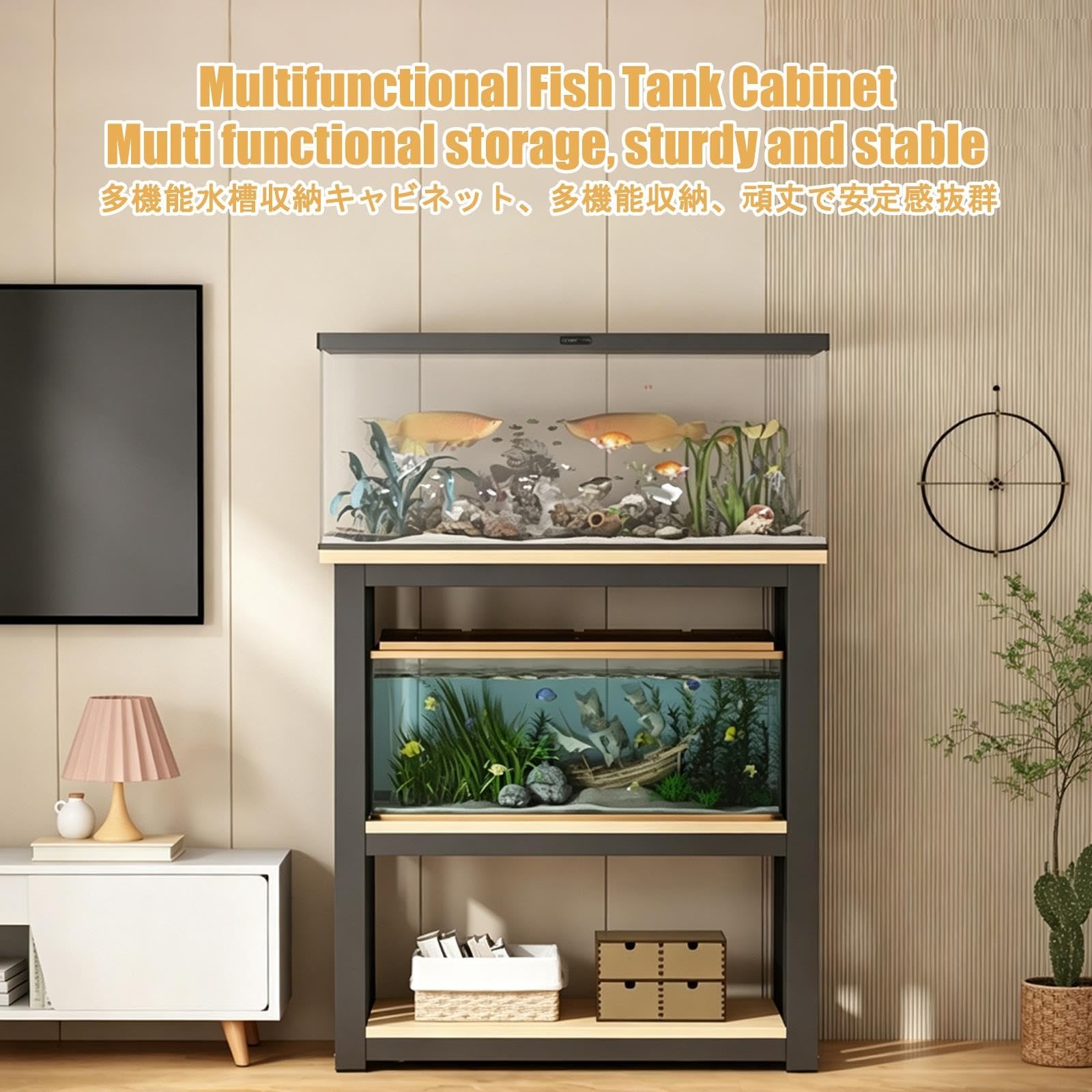 Mobile Acquario, Base per Acquari, Elevata Capacità di Carico