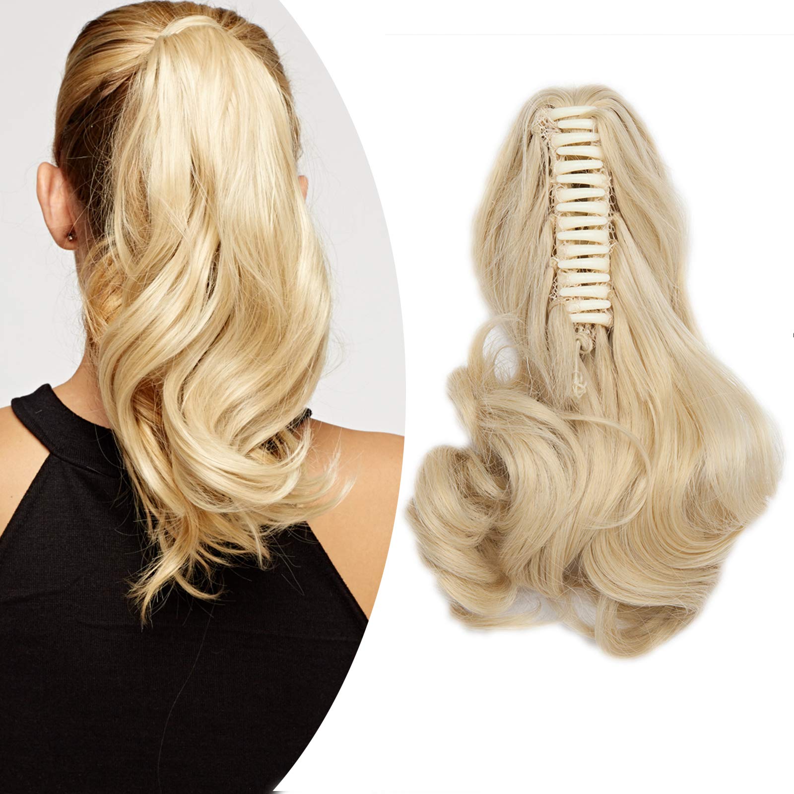 32"(81cm) SEGO Coleta Postiza Larga Pelo Sintético Se Ve Natural [Castaño Oscuro] Extensiones de Cabello Clip Cola Lisa Ponytail Extension (140g) — view 16
