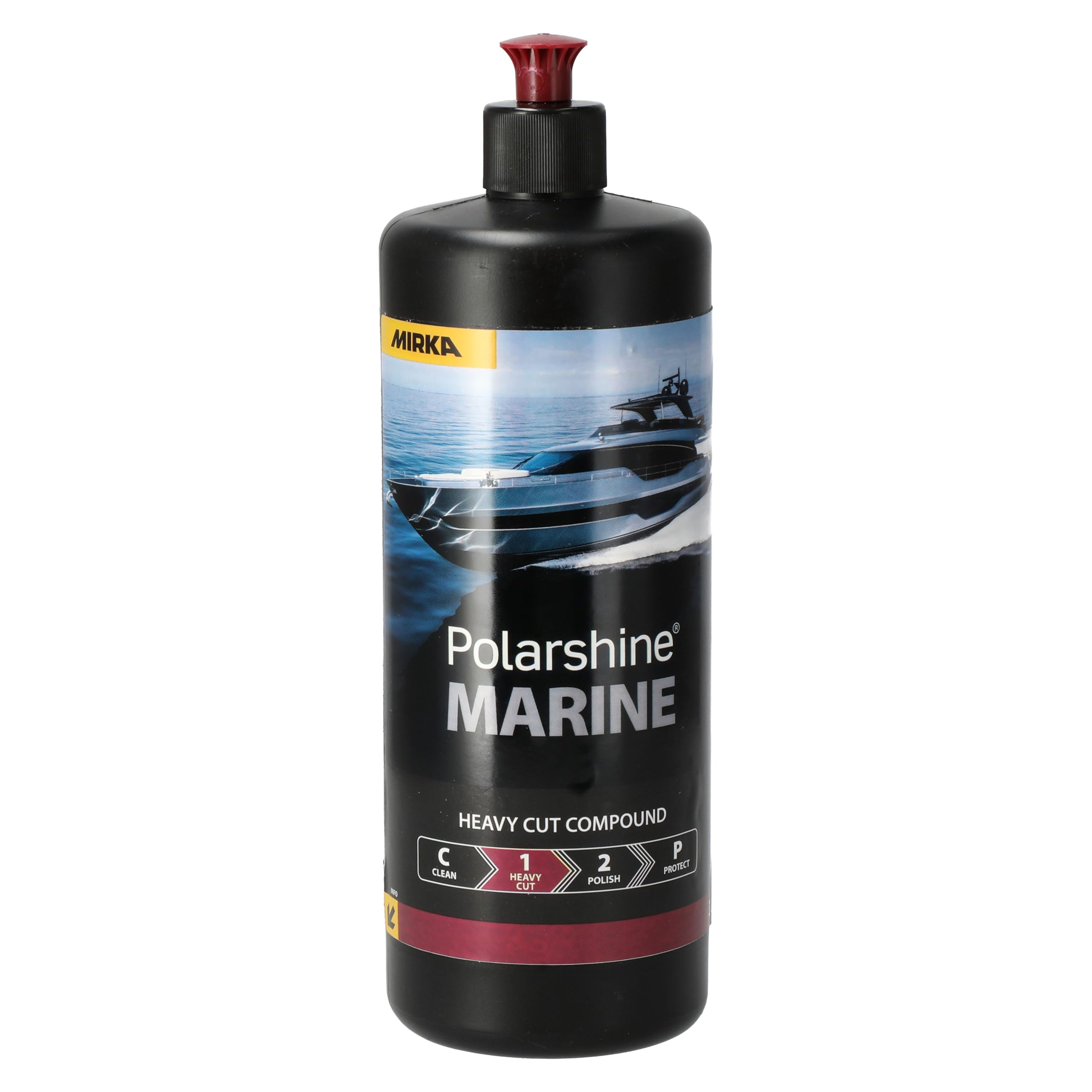Mirka Polarshine Marine Heavy Cut / 1 L/Composto per lucidatura a taglio pesante a base d'acqua e senza silicone / 7994510111HC