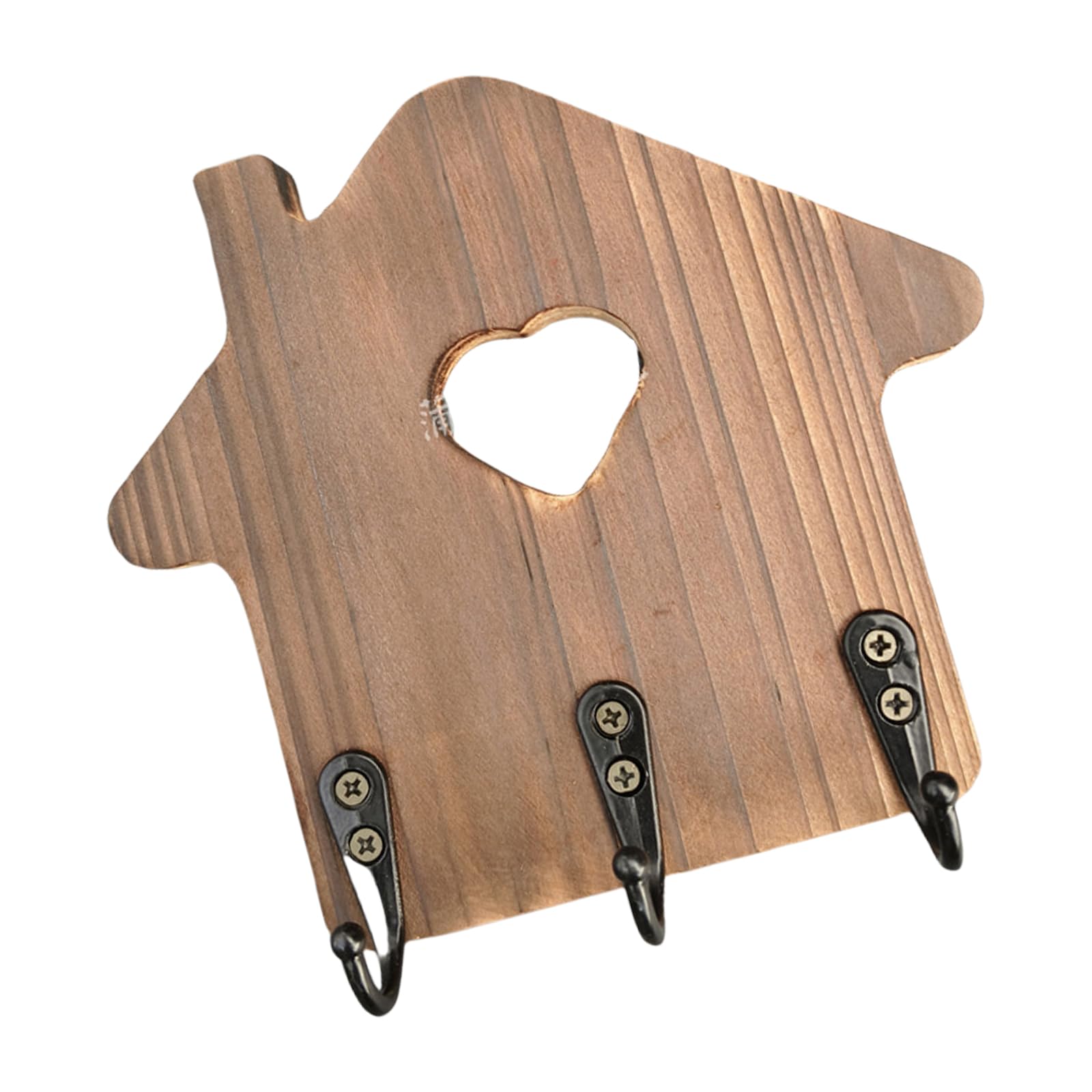 Kalttoy Wooden Hook for Entryway or Organization Wall-Mounted Rack House Shaped Coat Hanger Accessories Decorative Hooks