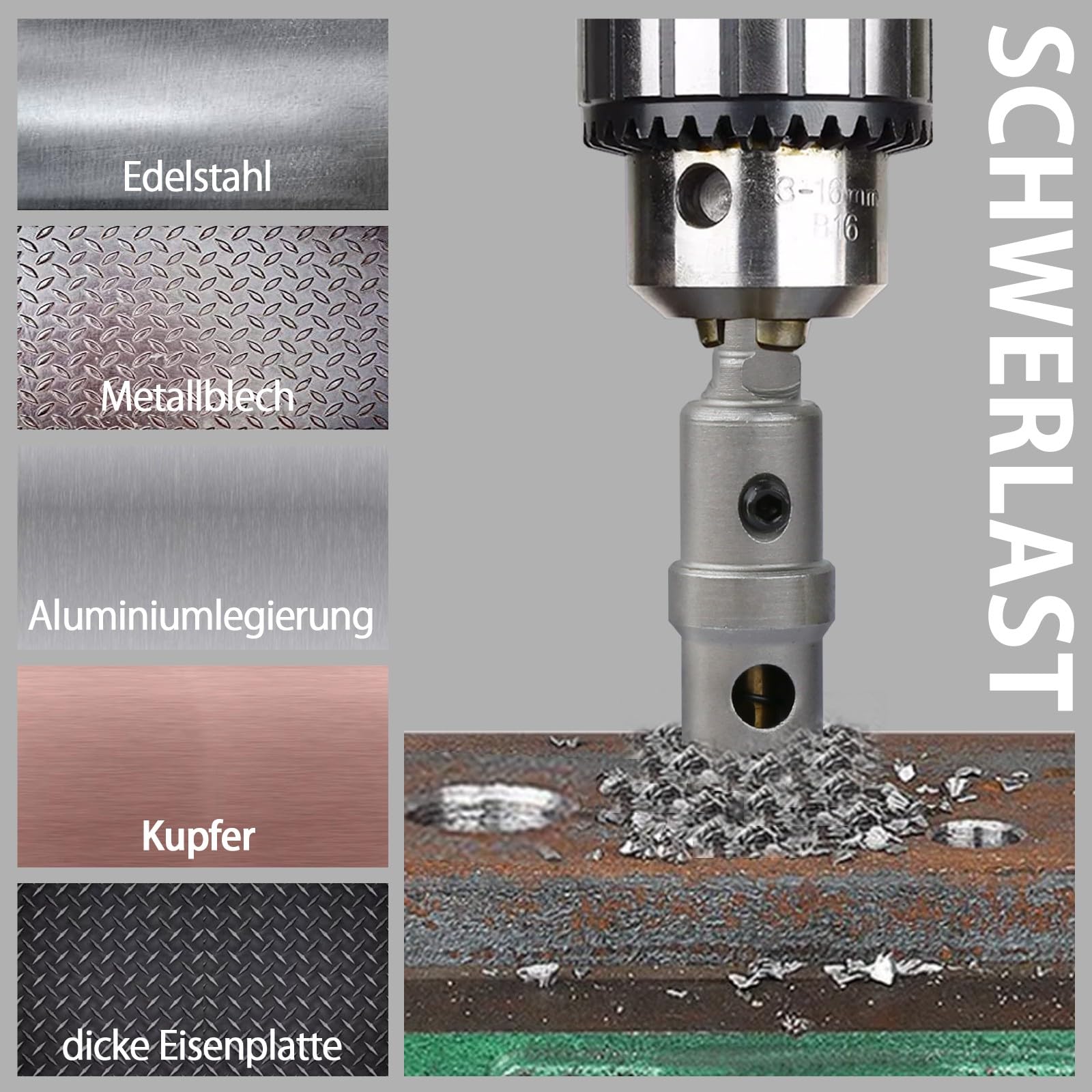 195mm Wiertło z węglika spiekanego, wiertło z wiertarko-wiercikiem, wiertło węglikowe do metalu, stali nierdzewnej, stali budowlanej, aluminium, miedzi, żelaza, plastiku, włókna szklanego