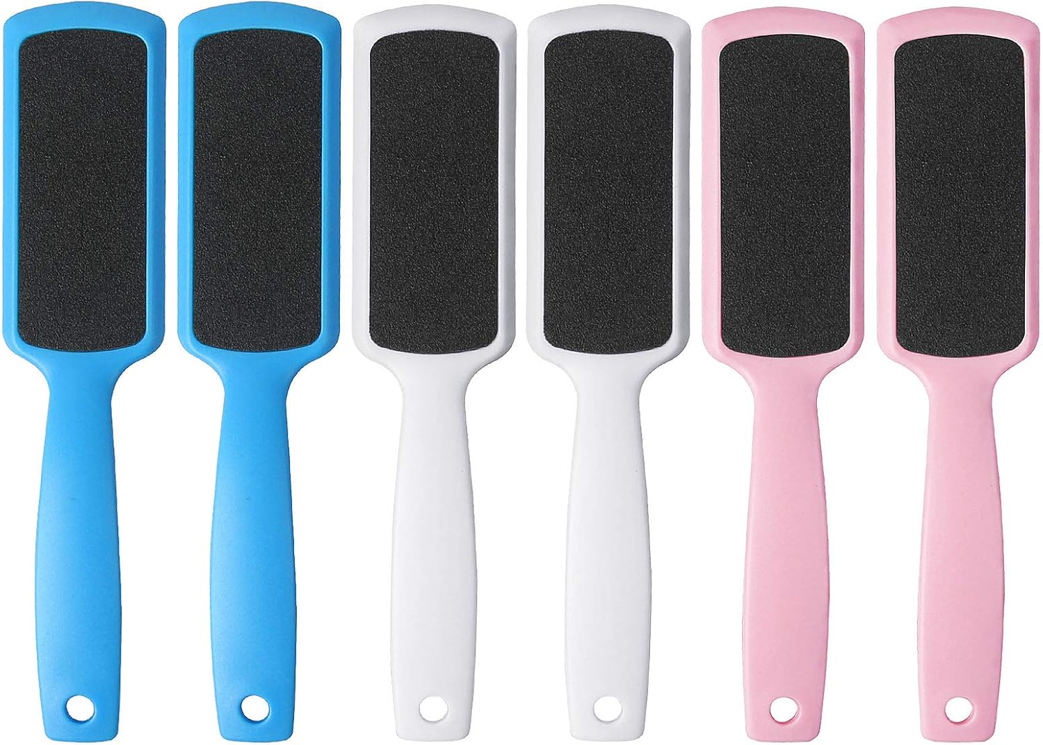 FuStore 6-Pack Double-Sided Pedicure Foot File Callus Remover - Professional Feet Rasp for Dead Skin & Cracked Heels