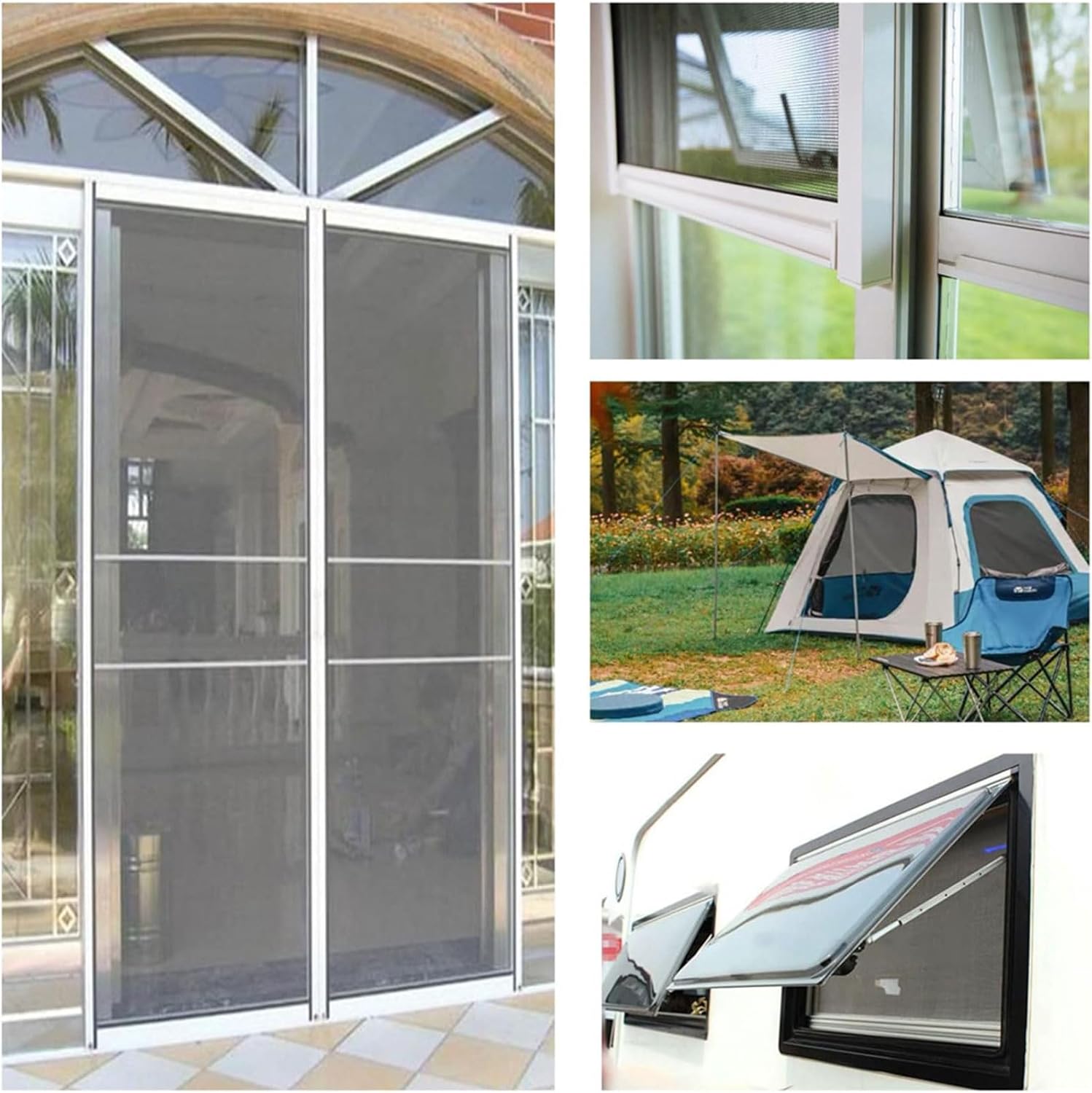 Self Adhesive Net Mesh Repair Tape Window Screen Repair Tape Door Fix Patches Anti Fly Mesh Hole Replacement