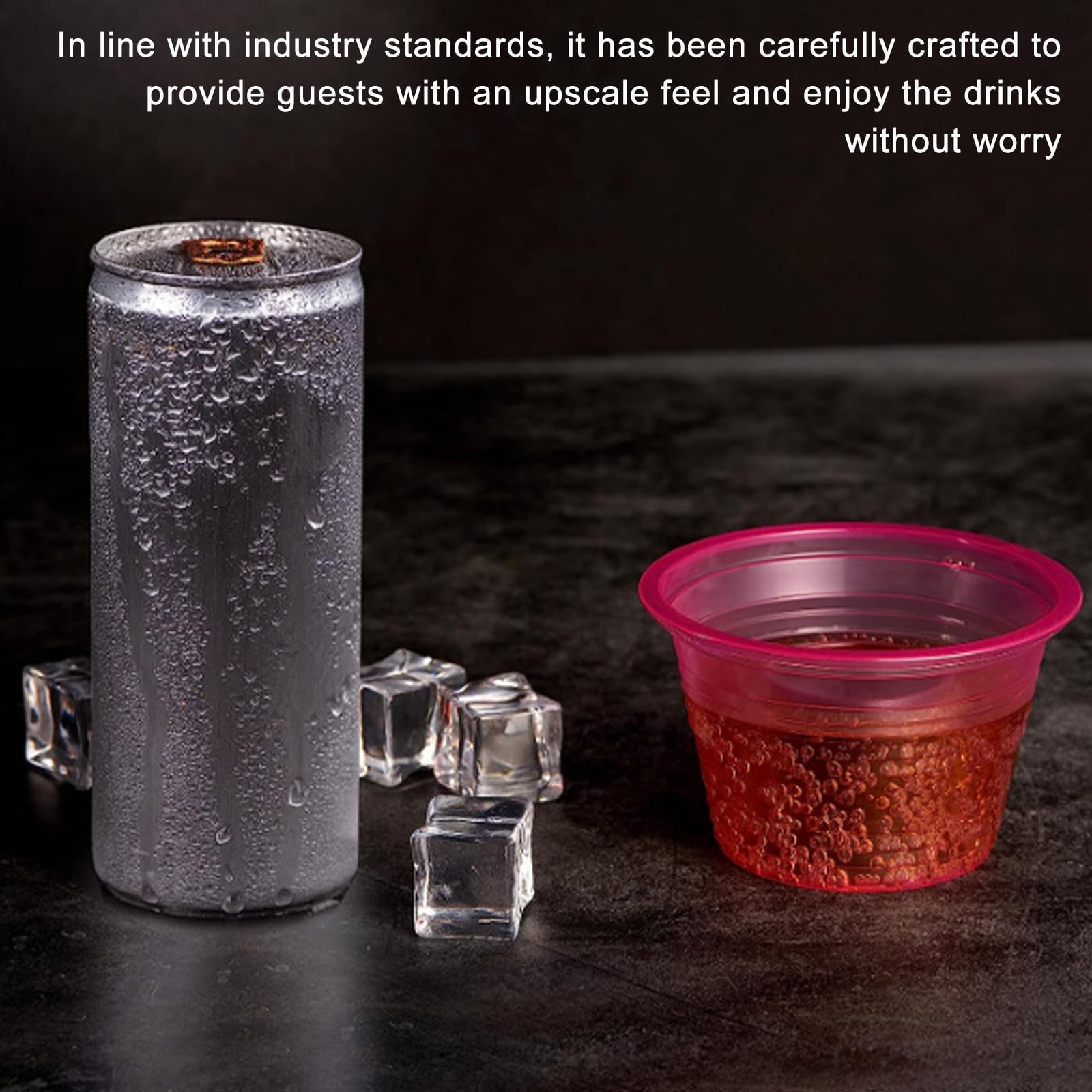 100 vasos de chupito bomb de plástico, 100 ml, vasos de chupito con inserto de vaso de chupito, vasos de plástico transparentes, vasos desechables para todos los eventos (multicolor)