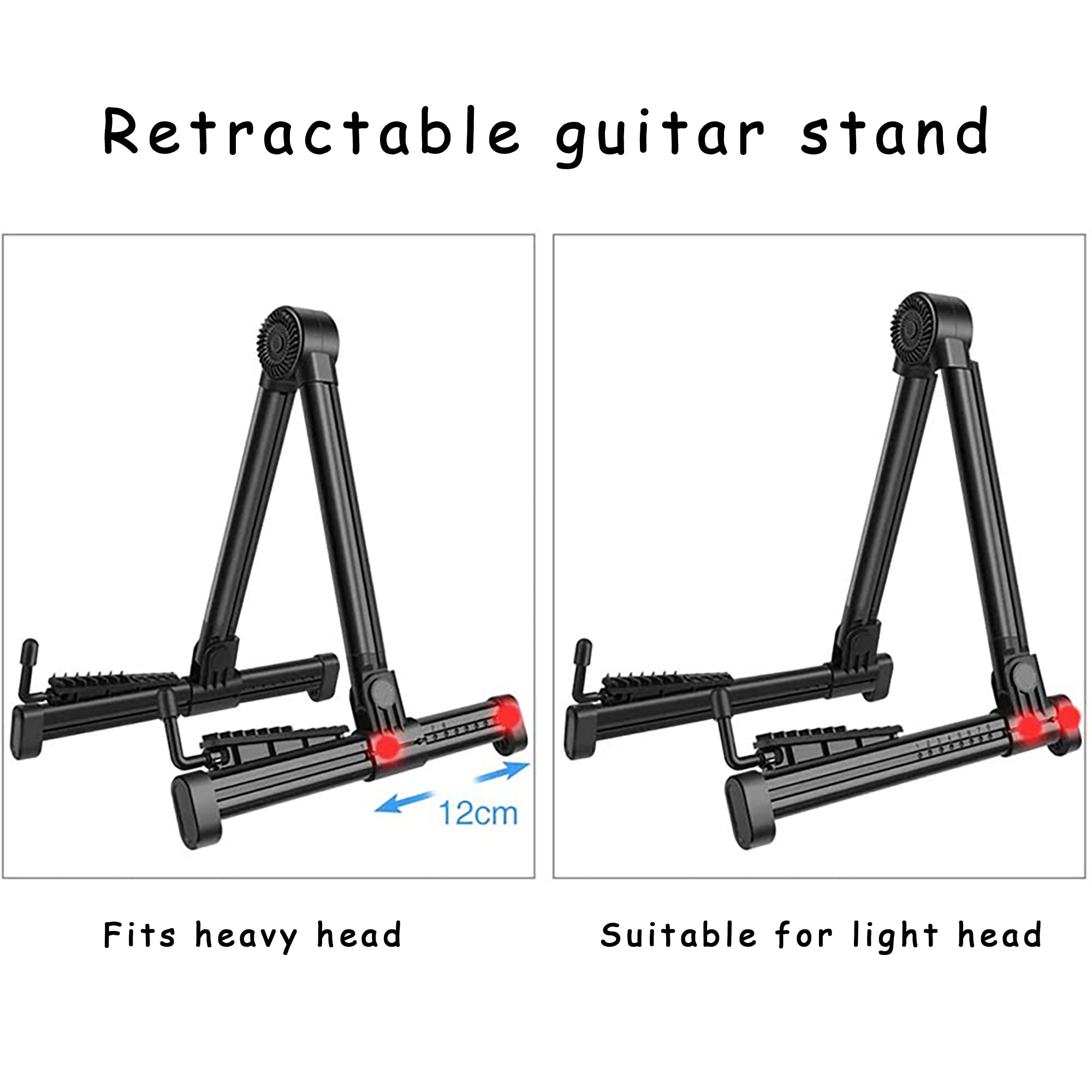 Porta Chitarra,Supporto Chitarra da terra Universale Portatile per chitarra acustica per Chitarra Acustica,Elettrica e Classica