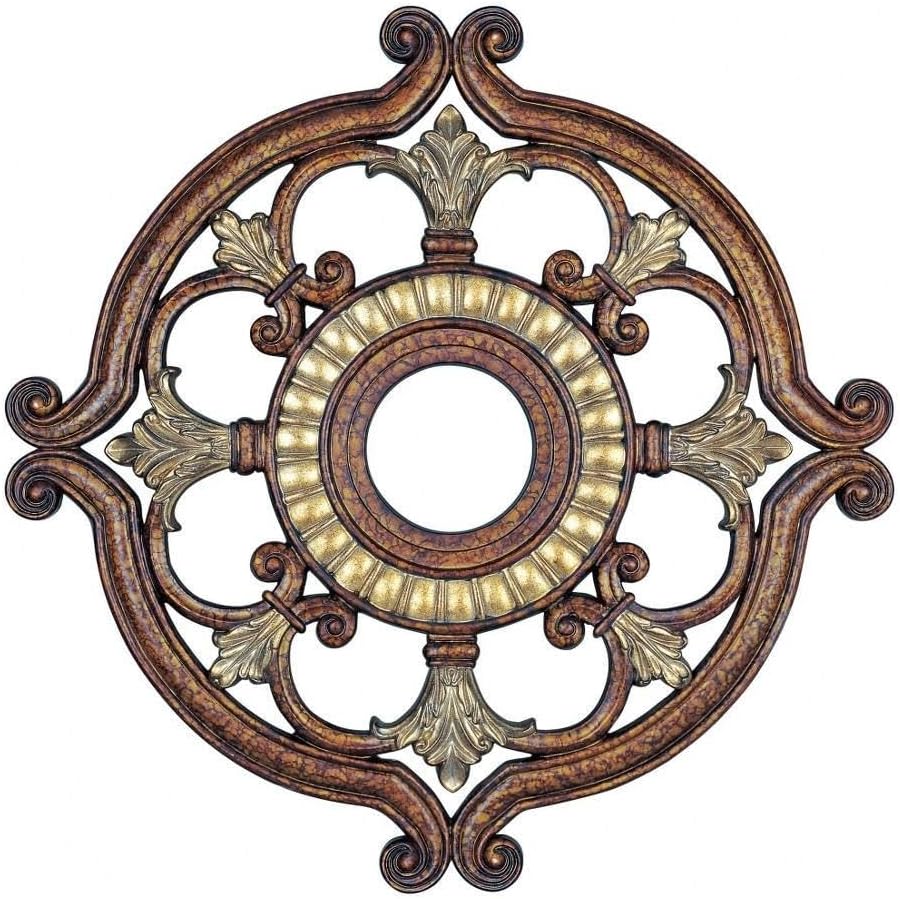 Ceiling Medallion in Style 23.5 inches Wide by 1.5 inches High-Hand Painted Palacial Bronze Finish 218-Bel-732661