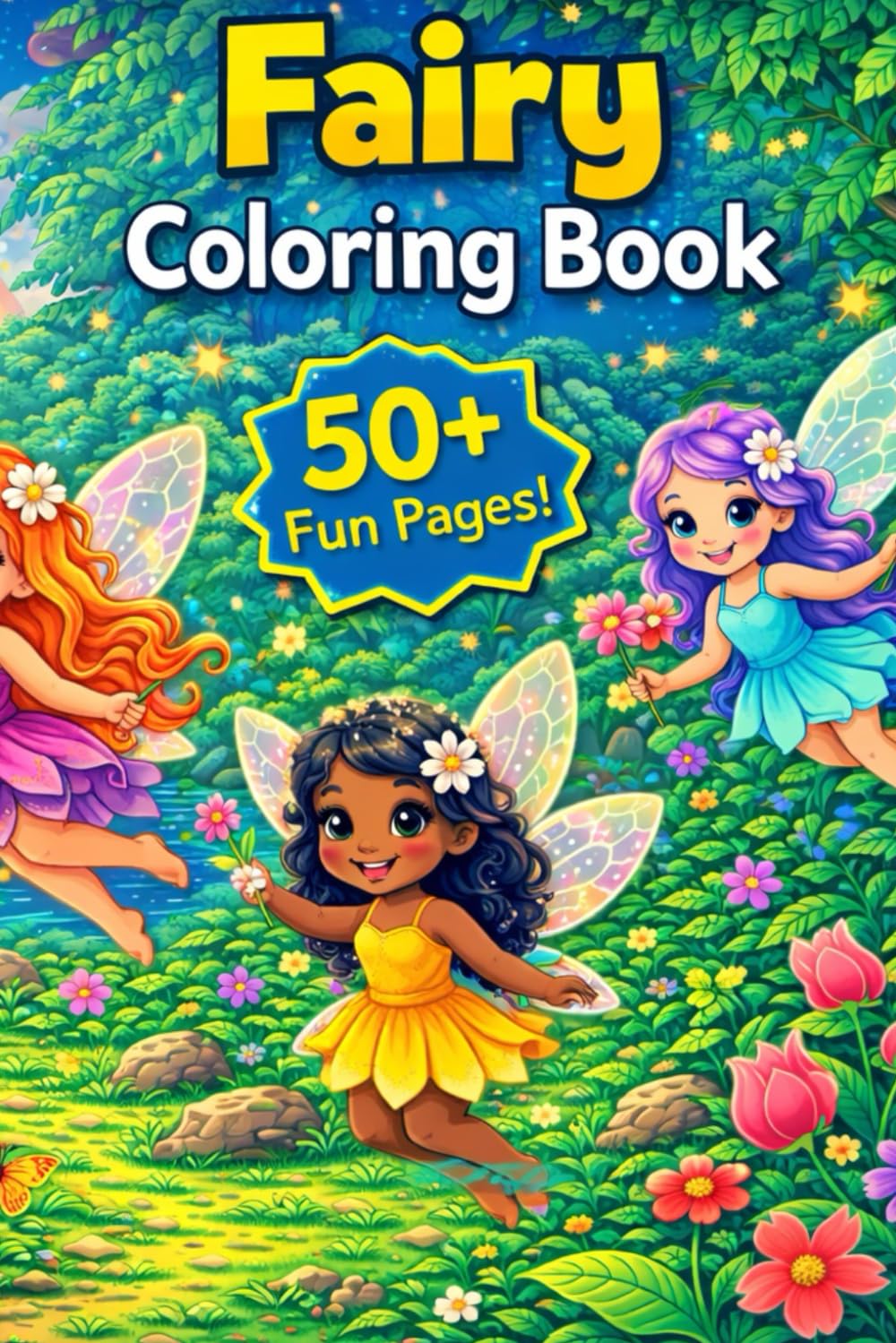 My First Fairy Coloring Book: Simple & Cute Fairy Illustrations for Toddlers and Little Girls Ages 2–5 (Coloring Pages)