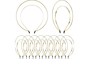 10 Pieces Stylish Gold Headband Base for DIY Hair Accessories
