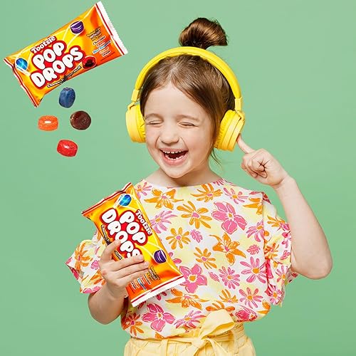 Miniatura 7 de Fruidles Pop Drops con centro de rollo masticable, recuerdo de fiesta, bolsa de 2.25 onzas (paquete de 3)