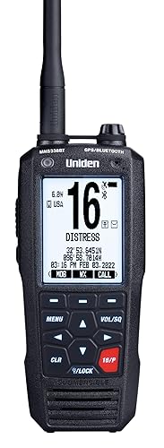Uniden MHS338BT Floating, Handheld Marine VHF Radio, 6-Watts, GPS and