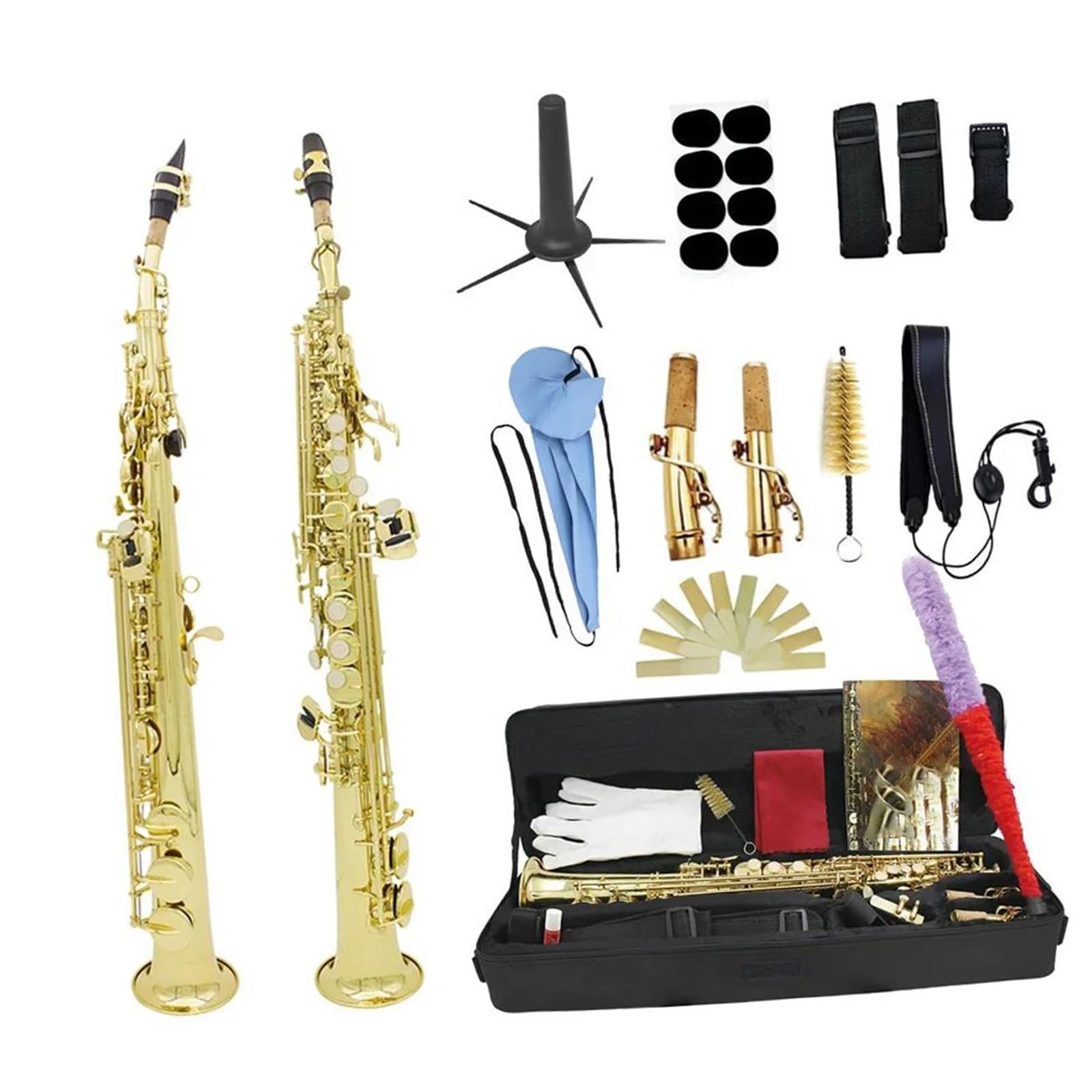 Profesjonalny saksofon sopranowy instrument dęty blaszany Bb