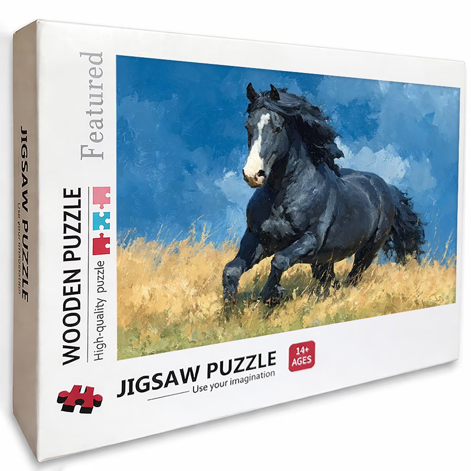 Cavallo Puzzle 6000 Pezzi Adulti, Puzzle Legno con Scatola 179x105cm, DIY Giochi Divertenti per Familiar, Idea Regalo Uomo e Donna, Squisita confezione Regalo, Estate Decorazioni, (Animale) 2-3347