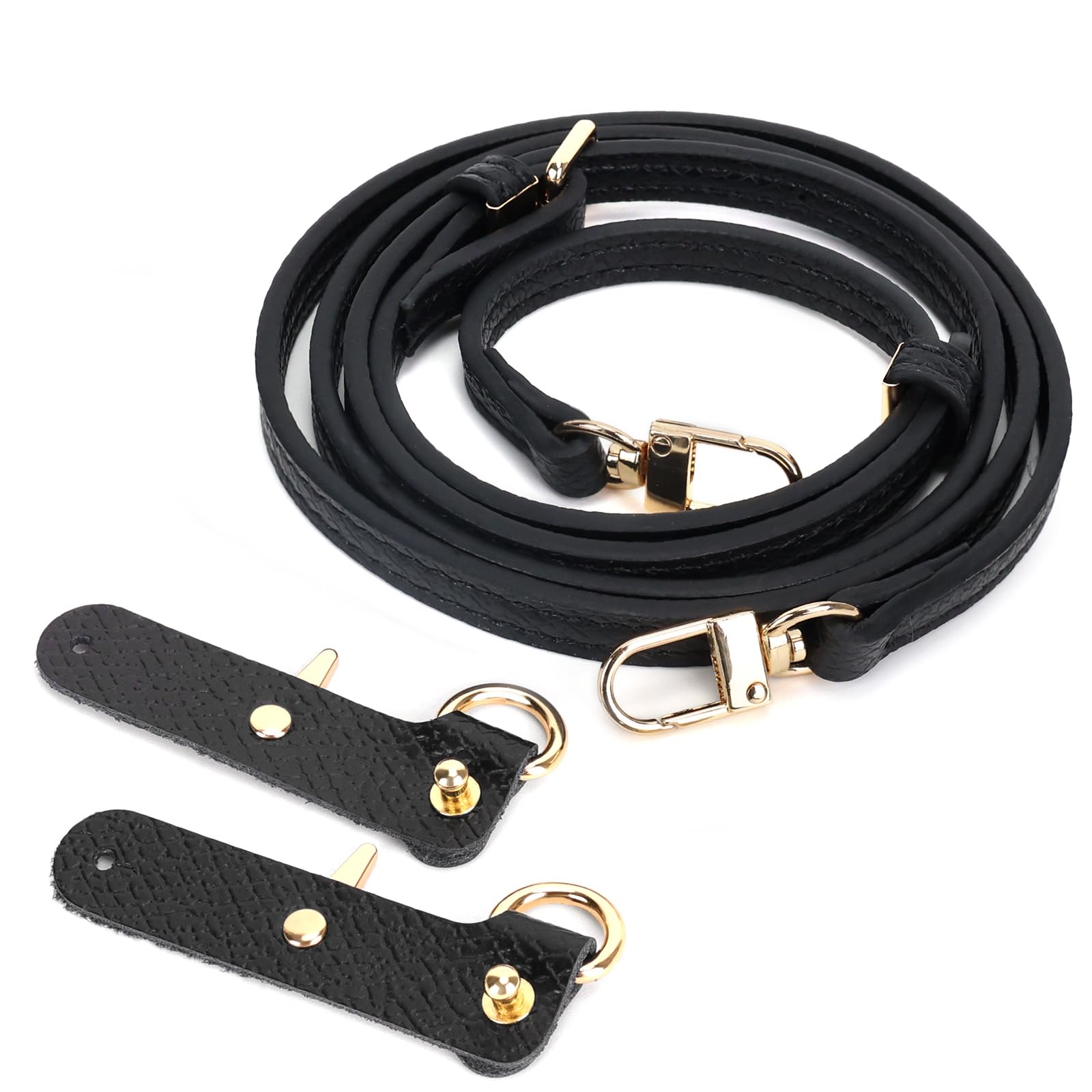 Shoulder Strap Compatible with Longchamp Women's Bag, No-Punch, Adjustable Leather Replacement Strap, Shoulder Strap, Suitable for Mini Size