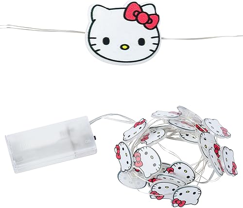 Miniatura 10 de Silver Buffalo DC Comics Batman Chibi - Cadena de luces decorativas de 20 quilates, 7 pies de largo, LED blanco cálido