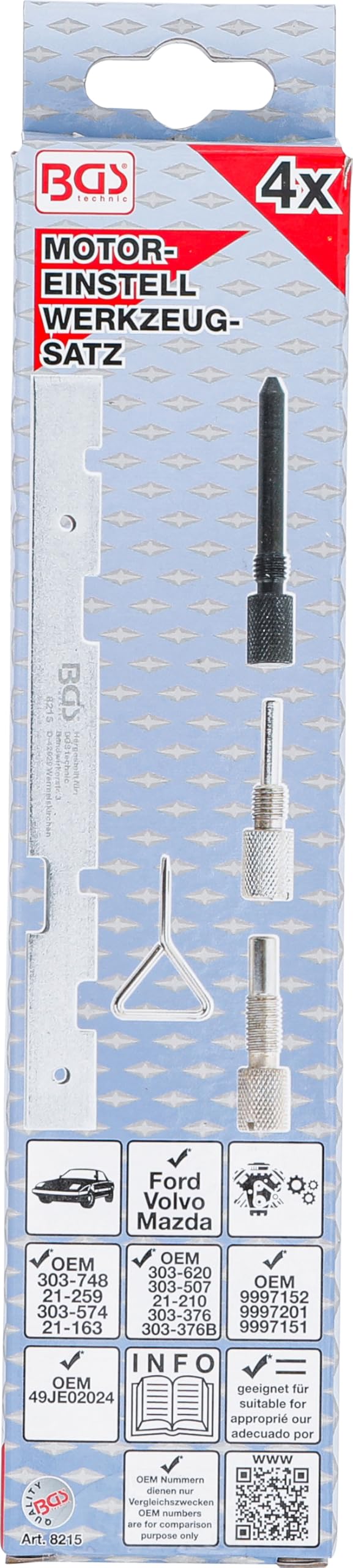 BGS 8215 | Coffret de calage| pour Ford | 4 pièces