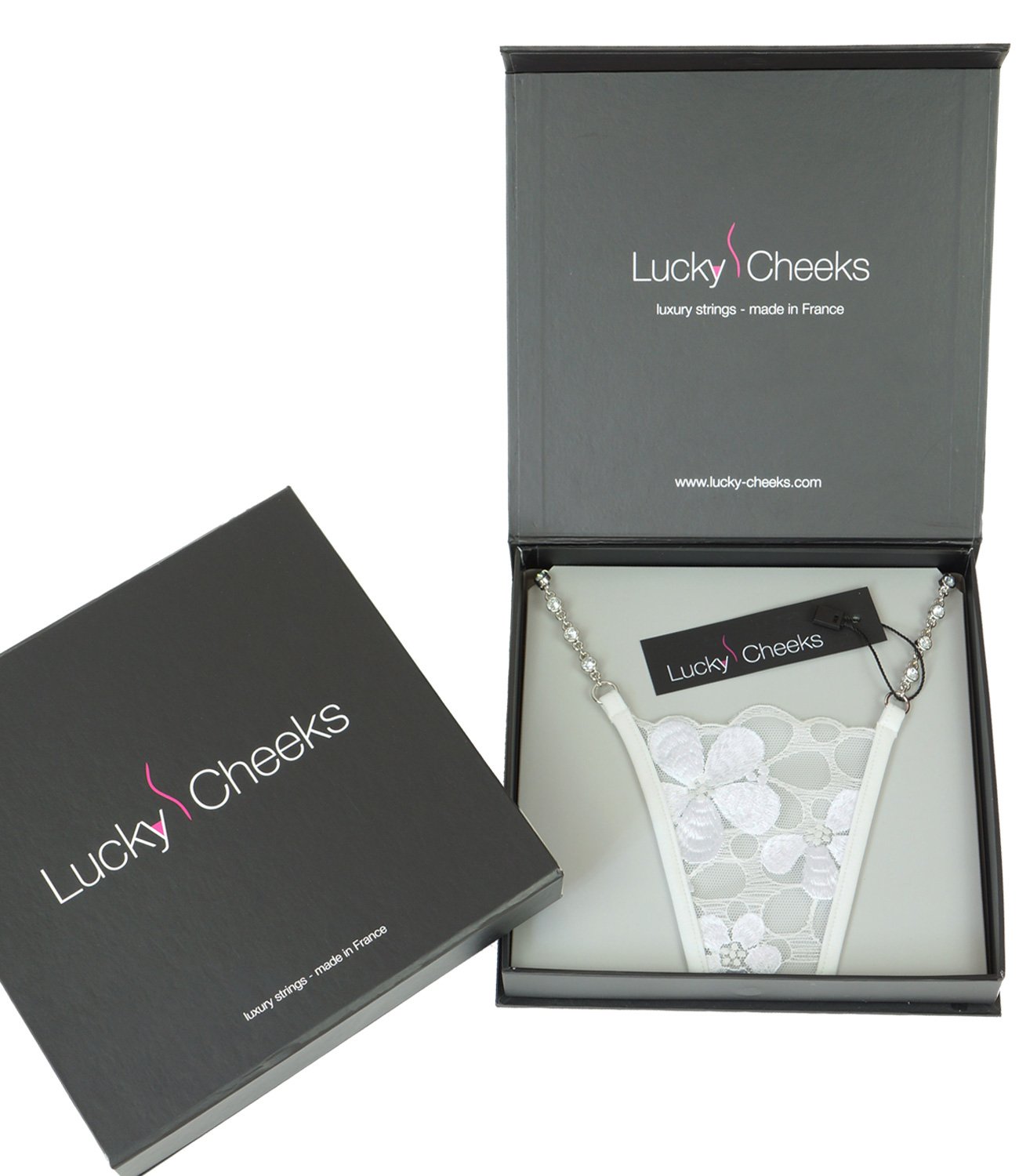 Damen Ivory Pearl Luxus Mini String Tanga