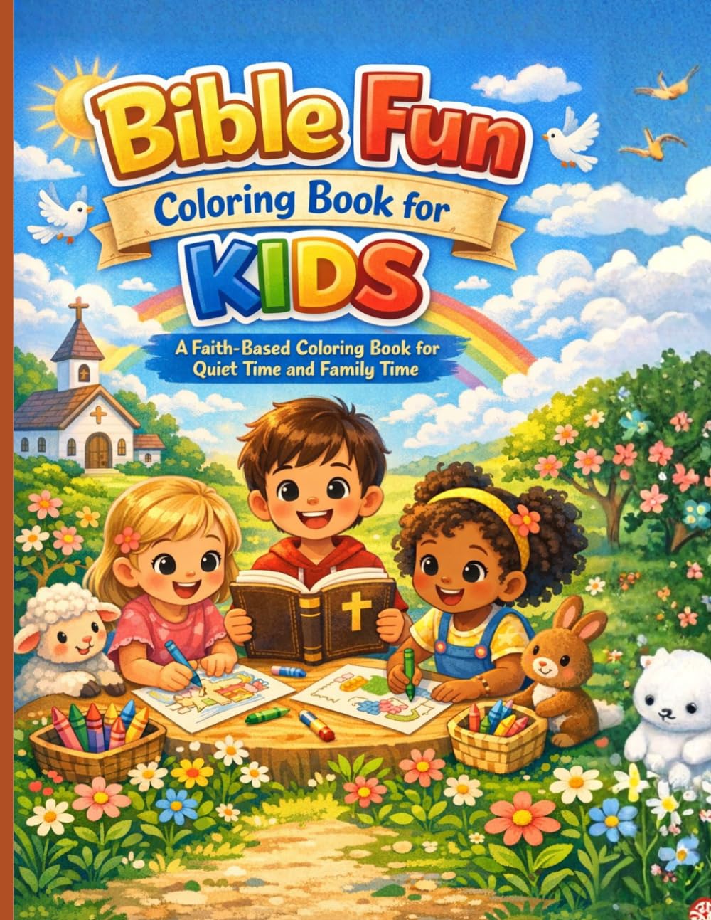 Bible Fun Coloring Book for Kids: A Faith-Based Coloring Book for Quiet Time and Family Time