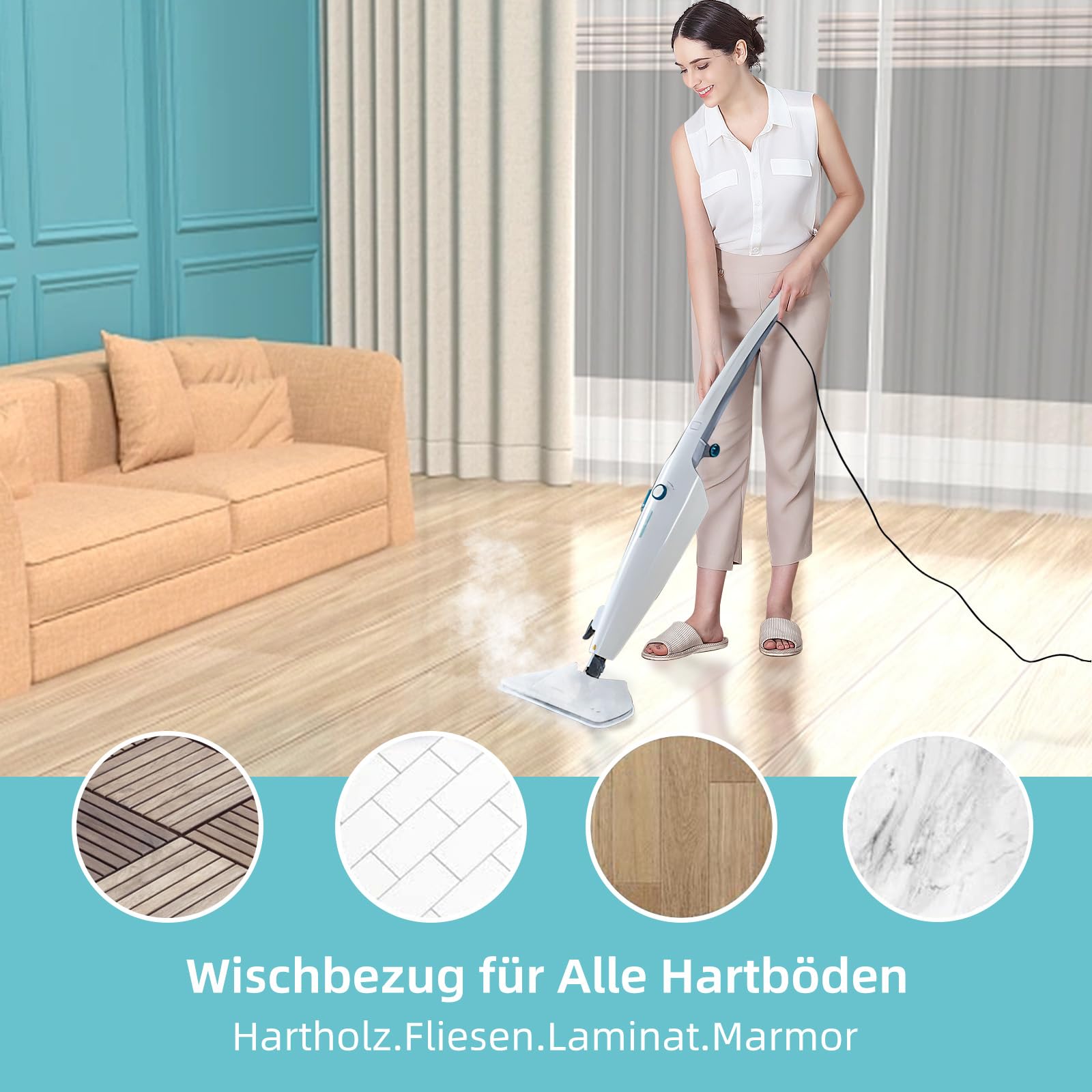 Leifheit CleanTenso Power 11940- Dampfreiniger (1.200 Watt, 0,55L Tankinhalt) für 95,99€ inkl