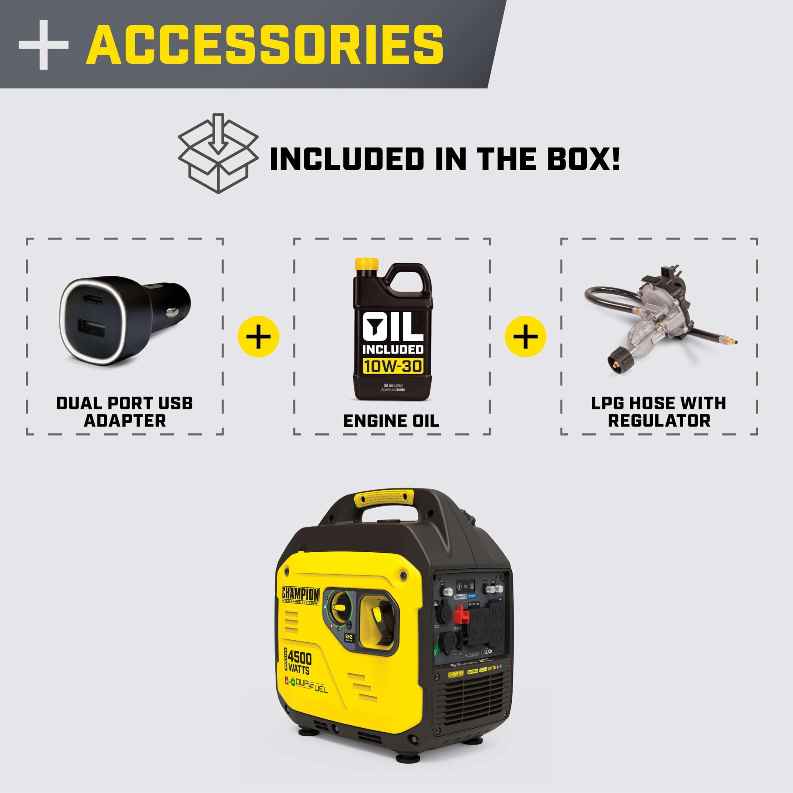 CHAMPION DUAL FUEL 発電機 8750W Amazon | Champion (チャンピオン) インバーター発電機 デュアル
