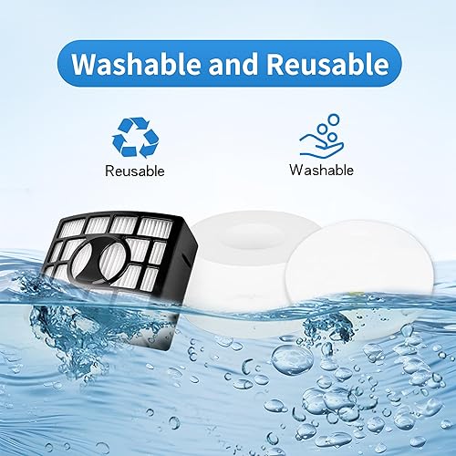 Miniatura 5 de Amyehouse Rodillo de cerdas blandas para filtro de espuma Hepa, piezas de repuesto compatibles con Shark DuoClean NV800 NV800W NV801 NV801Q NV803