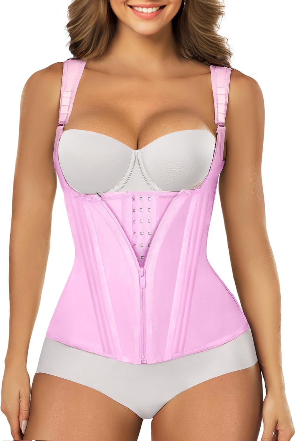 SHAPERX Waist Trainer Corset for Women Tummy Control Sport Girdle Hourglass Waist Cincher Body Shaper with Steel Boned