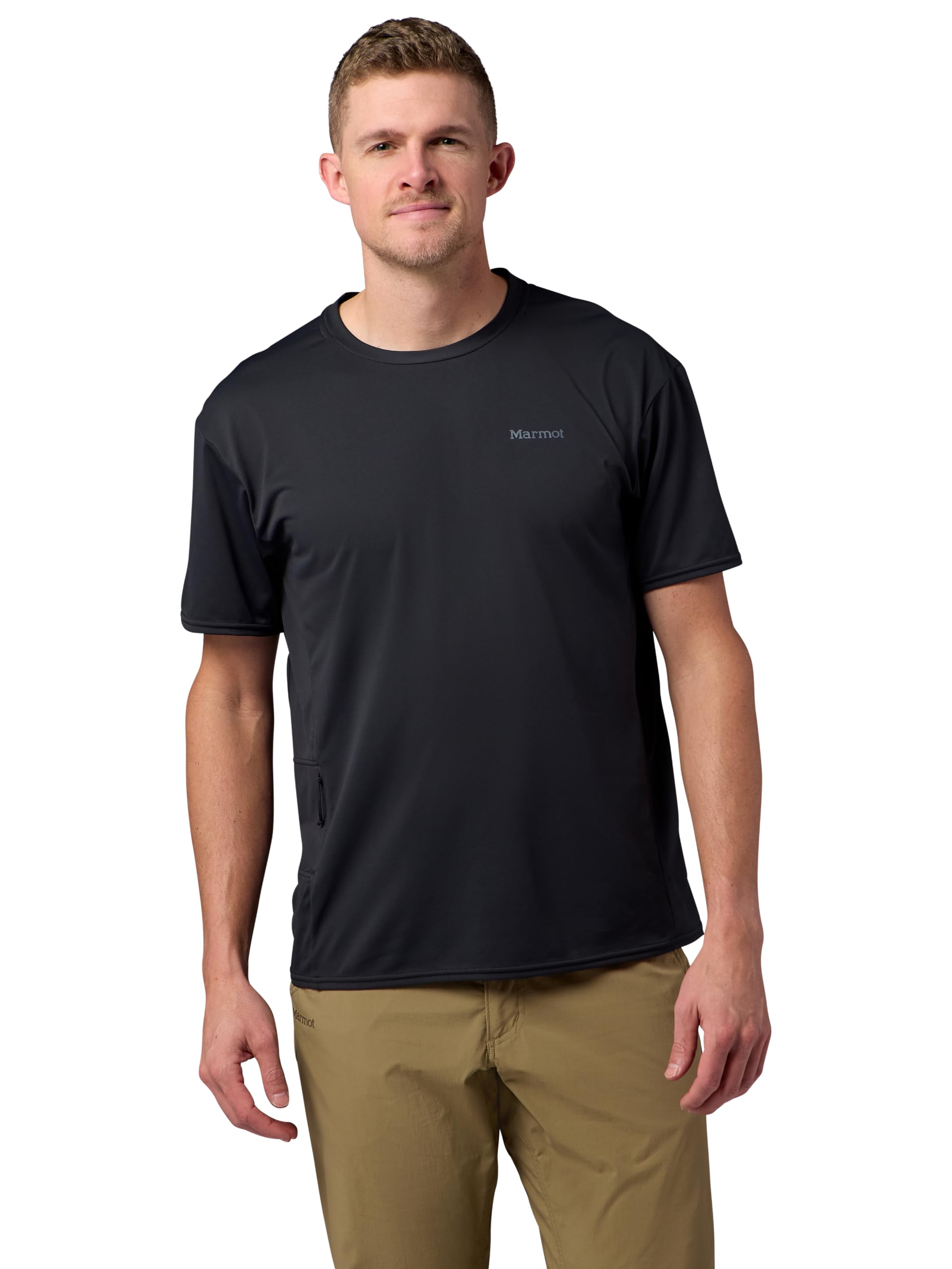 MARMOT Men's Air Exchange UPF 50 Short Sleeve Crew Neck Shirt - Breathable, Moisture Wicking