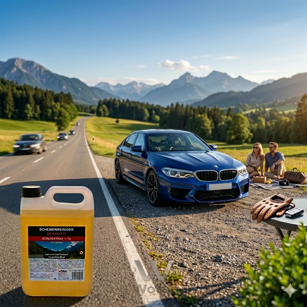 Wotan's 20L Scheibenreiniger Konzentrat 1:10 (Ergibt 200L) - Sommer Insektenlöser | streifenfrei – getestet "Premiumqualität aus Deutschland" | polycarbonatverträglich und Fächerdüsengeeignet