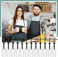 Vista 7 de Maxdot 12 Pcs 25 oz Syrup Bottles with Pump Long Neck Bottles Plastic Syrup Pump Dispenser for Coffee Bar Accessories Home Party