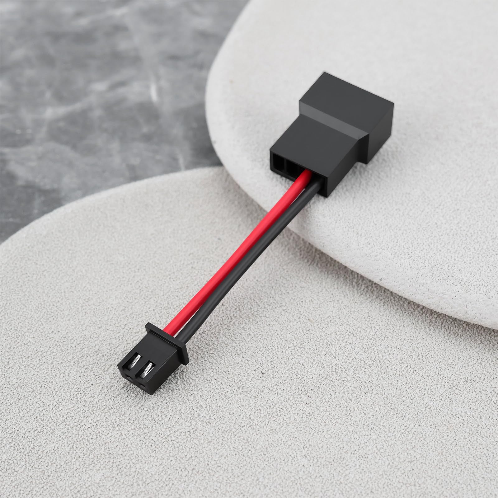 2 szt. JST XH 2,54 mm 2-pinowy na 4-pinowy kabel adaptera wentylatora odpowiedni do procesora GPU GPU RAM (4 cm)