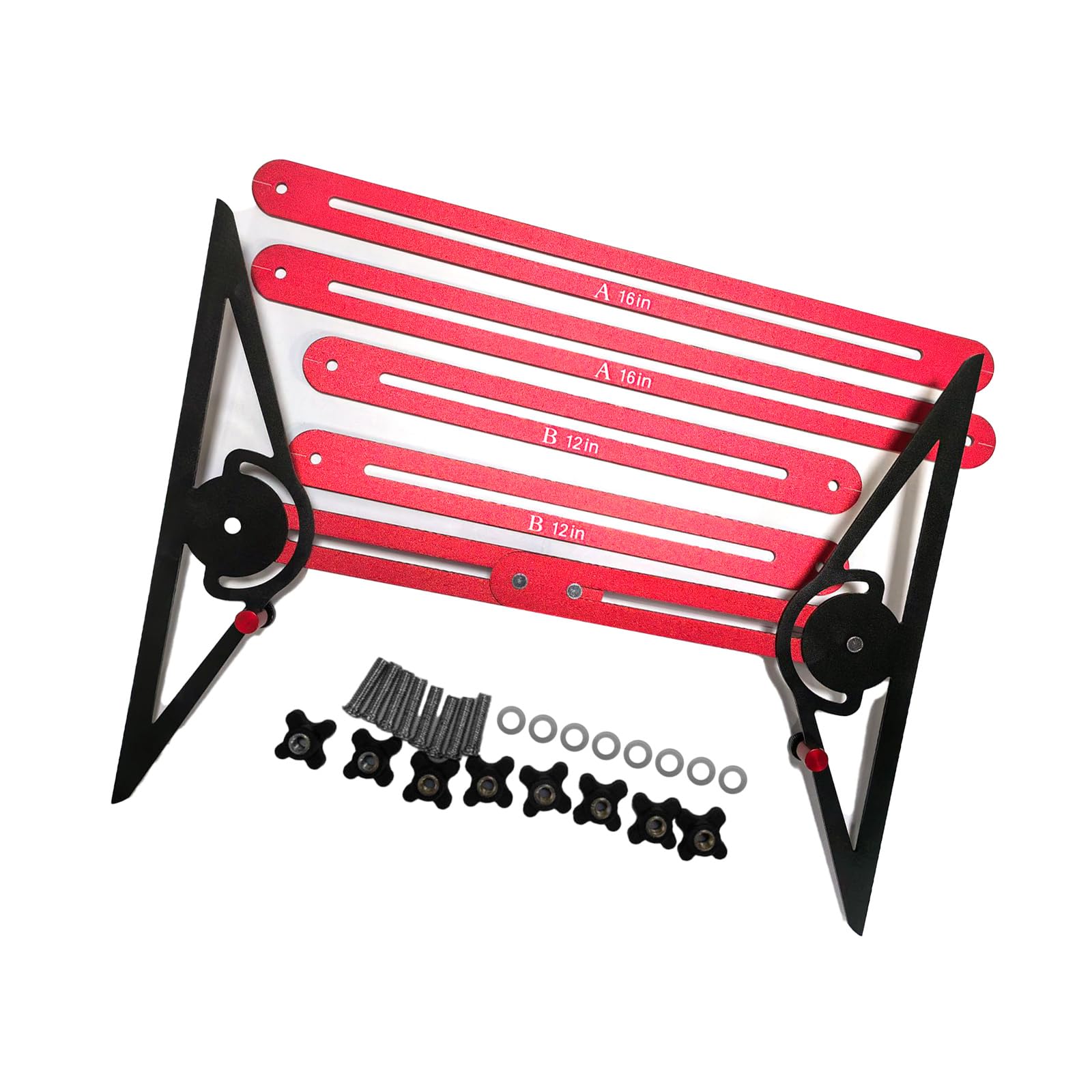 Sturdy Aluminum Alloy Stair Measuring Tool Stair Treads Template for Perfect Spacing and Alignment of Treads and Shelves Measuring Tool