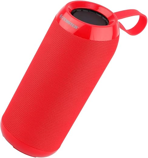 ZEBSTER Drum 2 Portable Bluetooth Speaker with 8W Output, Bluetooth 5.0, USB, SD, FM Radio, TWS Function and Call Function(Red)