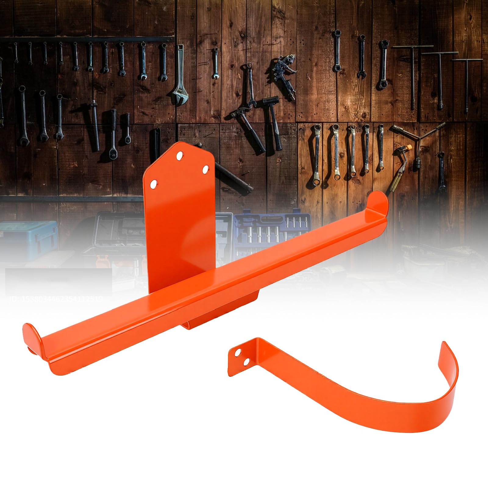 Fabater Paquete de 3 Colgadores para Soplador de Hojas con Gancho para Tubo, Soporte de Pared para Pulverizador de Mochila, Soporte de Pared para Motosierra