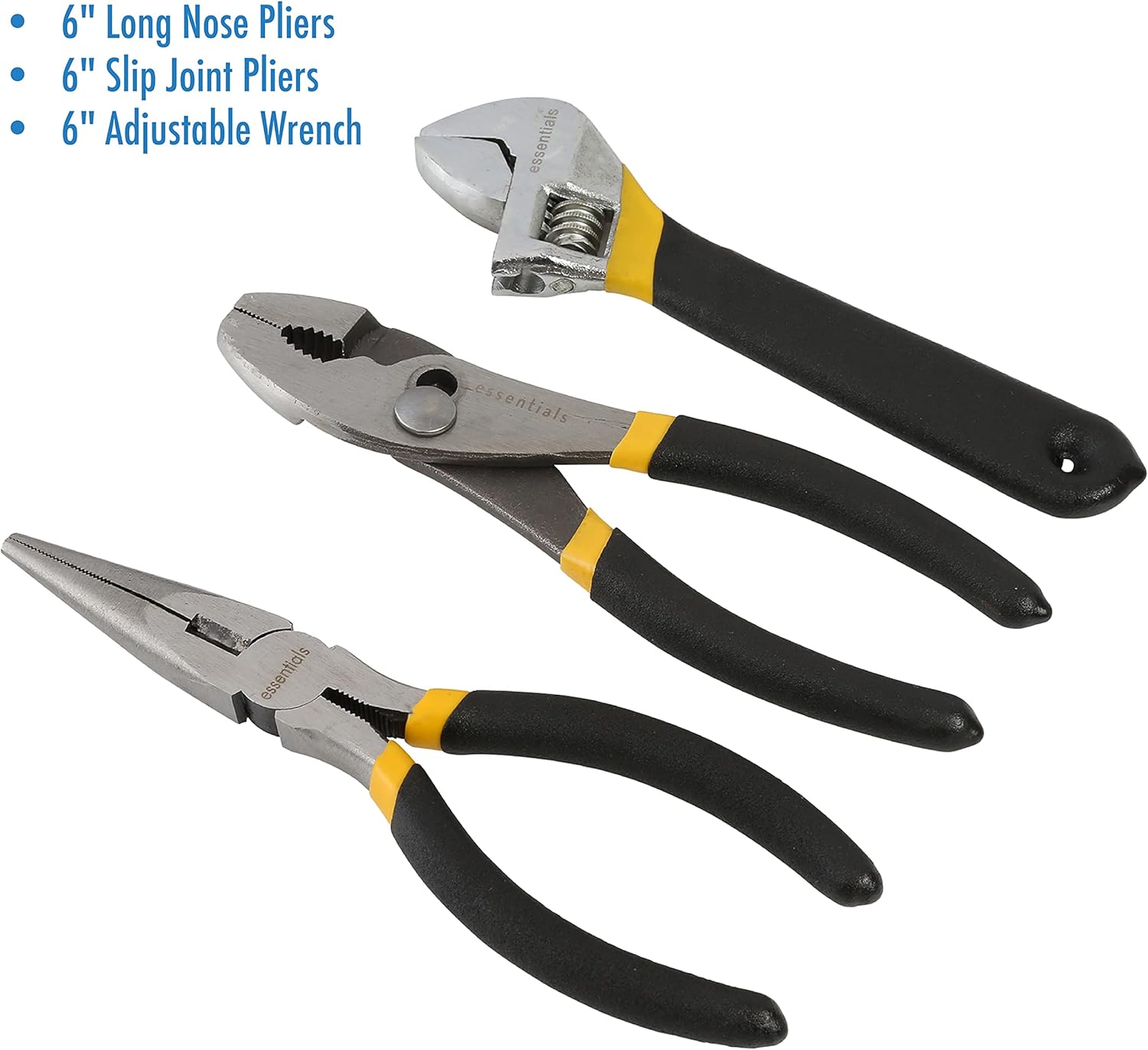 GreatNeck 21044 Essentials Around the House Tool Set in Black Bag