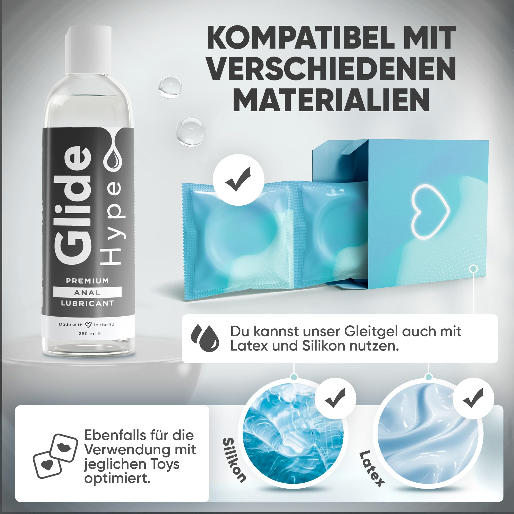 gleitgel gegen schmerzen GlideHype Anal Gleitgel auf Wasserbasis | Neutrales Gleitmittel für Mann &  Frau | Lubricant für Analverkehr ohne Schmerzen