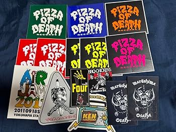 Amazon.co.jp: ピザオブデス ステッカーセット PIZZA OF DEATH 横山 健