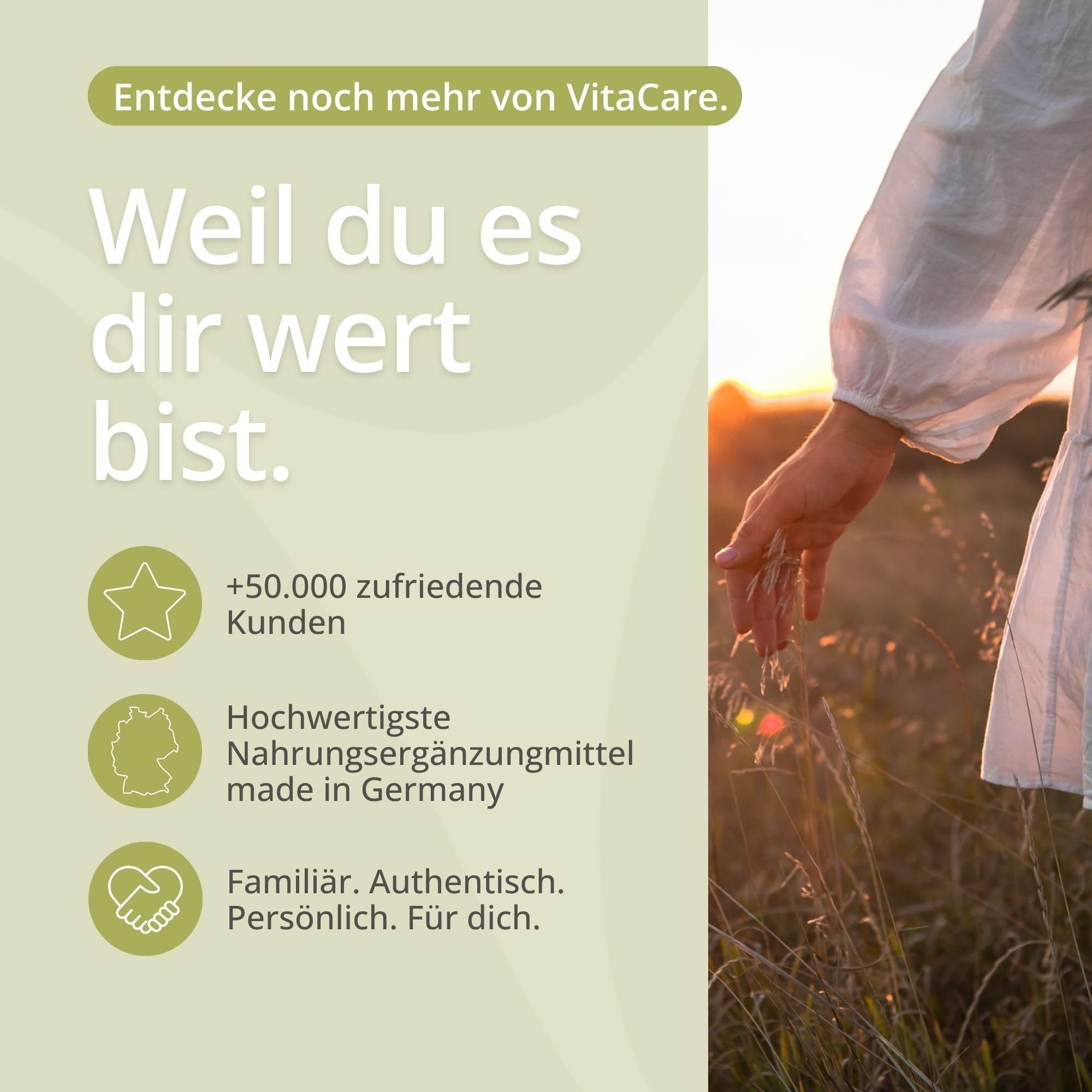 VitaCare 21-Tage Stoffwechsel-Kur Paket, 6-teiliges Komplettset, enthält MSM, Multivitamin Complex, Omega 3 plus, OPC Traubenkern & Globuli