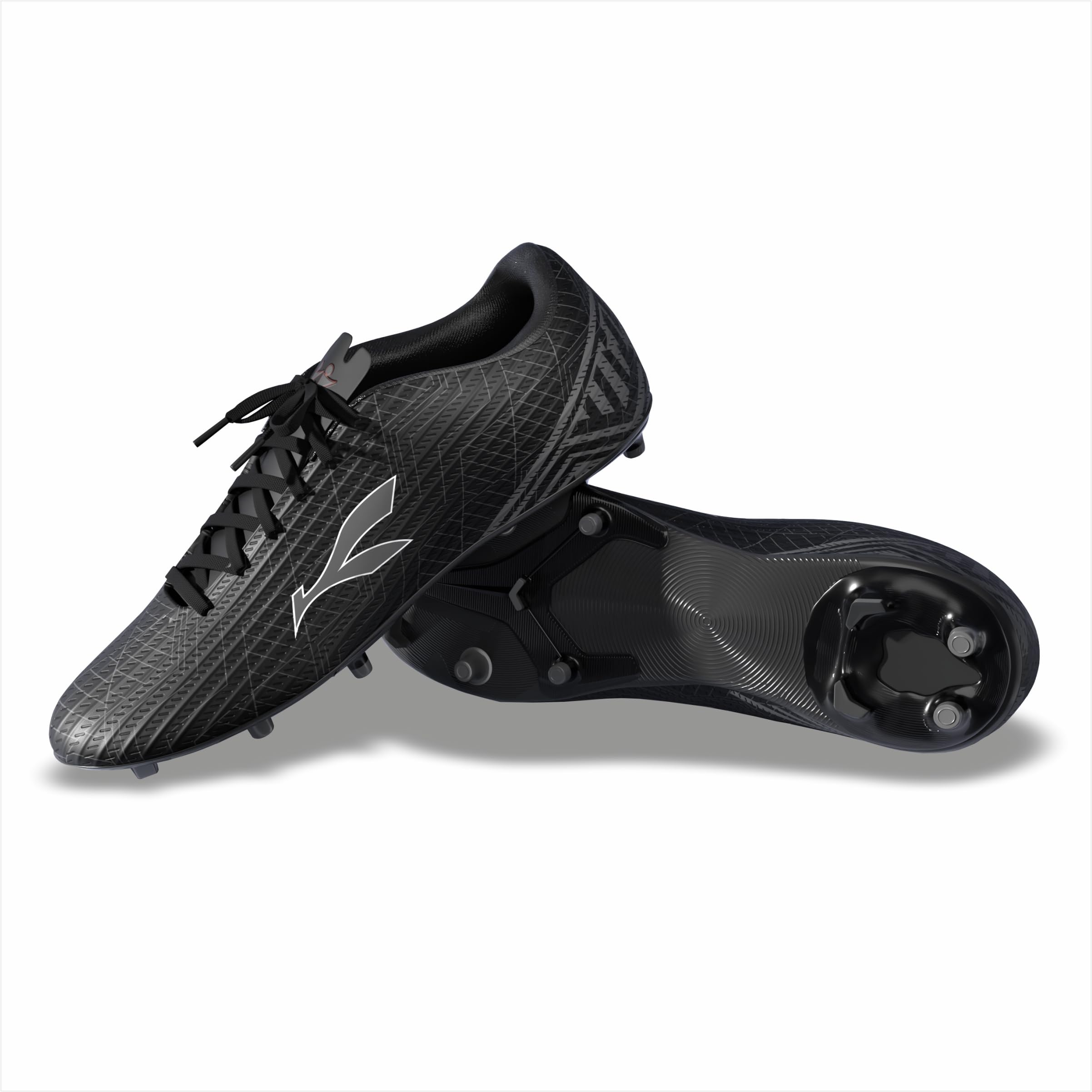 KONEX Sprint Lightweight Football Shoes for Men & Women | Breathable & Water Resistant with Flexible & Sturdy Outsole | Rounded Studs for Synthetic, Turf & Hard Grounds