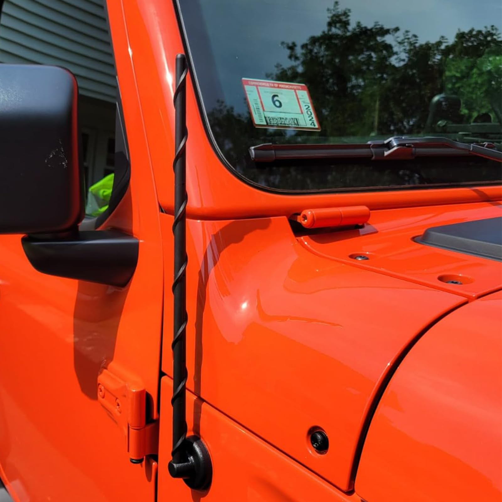 KSaAuto Antena corta para Jeep Wrangler JL JK Rubicon Sahara Sport U