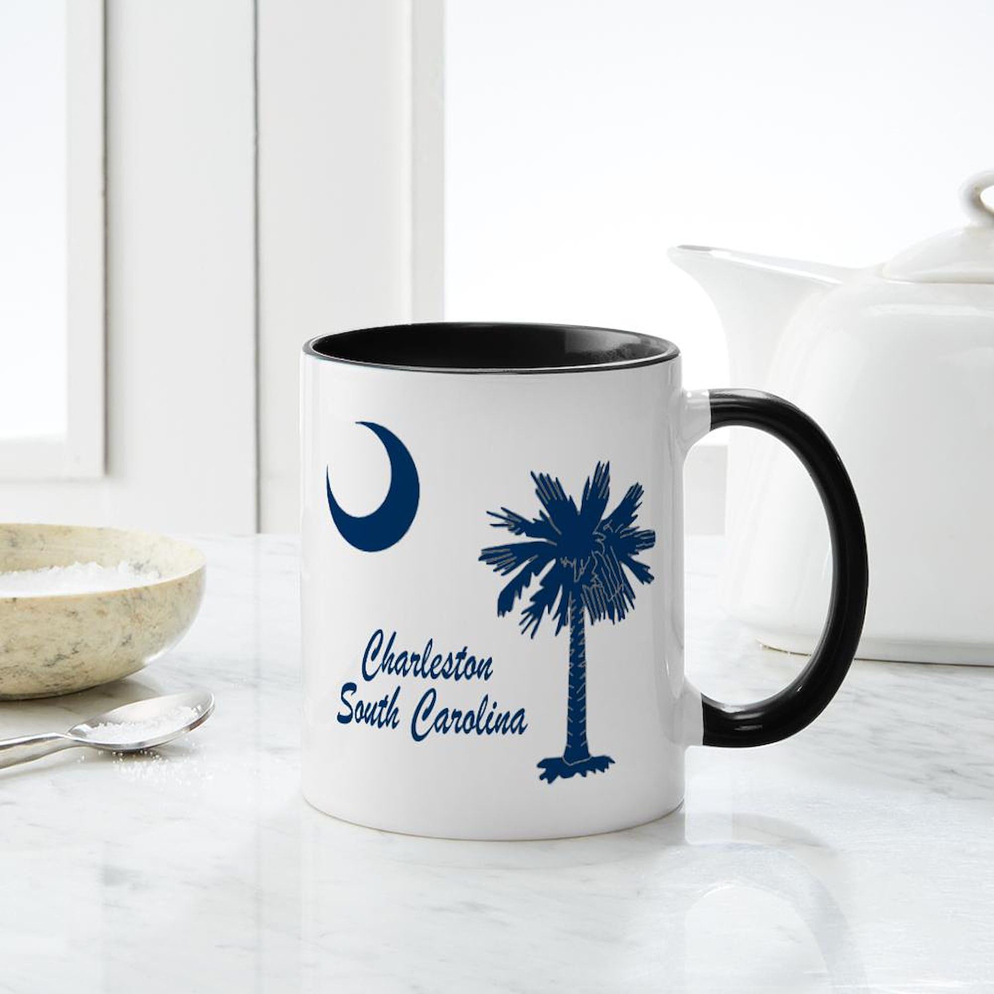 Amazon.com | CafePress Charleston 4 Mug 11 oz (325 ml) Ceramic Coffee Mug: Coffee  Cups & Mugs