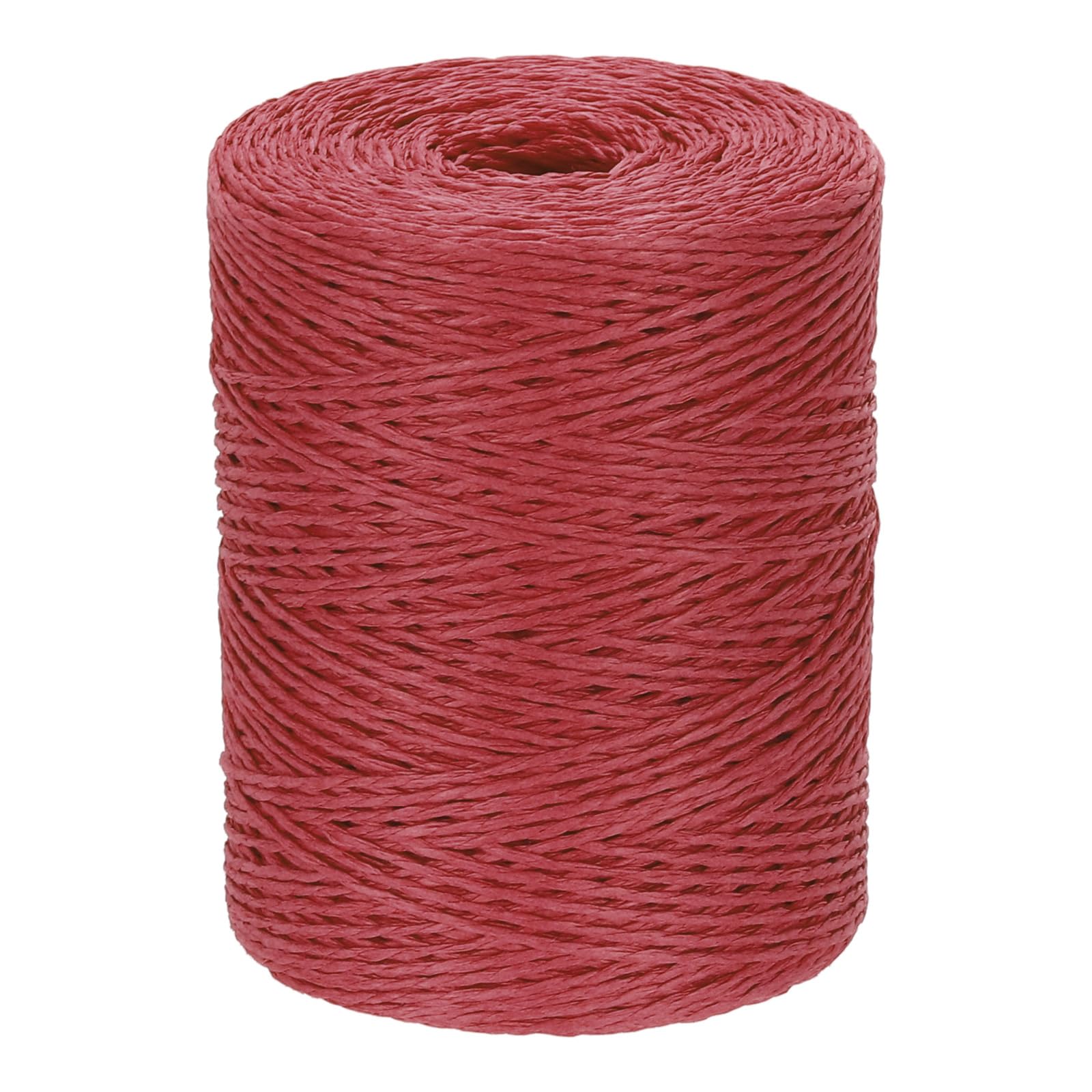 PATIKIL Hilo de Rafia de Algodón Natural 328 Yardas, Cinta de Papel de Rafia para Ganchillo para Sombrero de Sol DIY Bolso de Playa Envoltura de Hilo de Ganchillo Tejer, Rojo