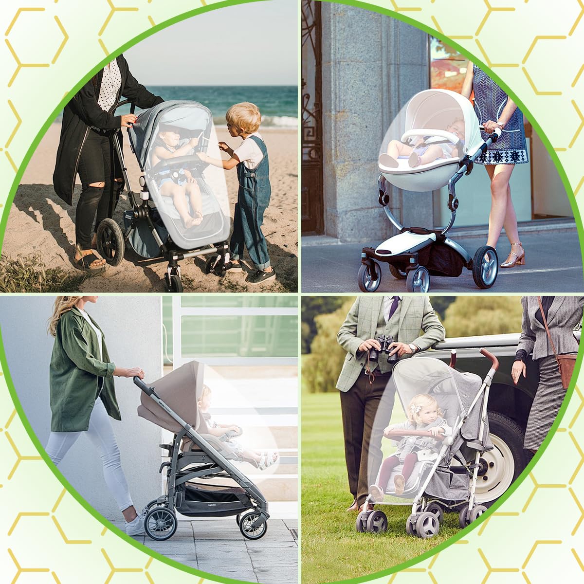 Zanzariera Per Passeggino DOONA - Universale Con Parasole Integrato, Rete Alta Densità - Foto 8