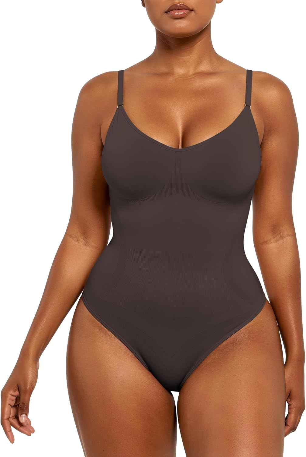 Xcutting Women's Shapewear Bodysuit Seamless Body Shaper Smooths Waist Shaping Everyday Jumpsuit Tummy Control Thong or Brief