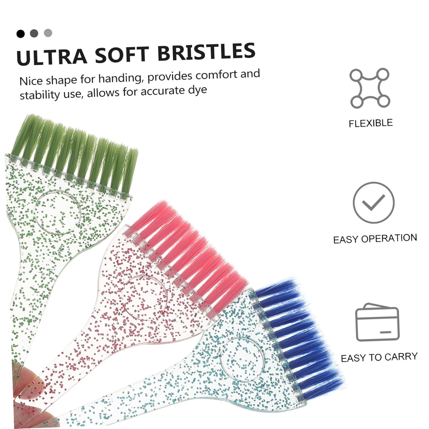LIFKOME 6Pcs Hair Dye Brush Professional Hair Coloring Tools for Home Use Includes and Combs for Easy Application and Highlighting