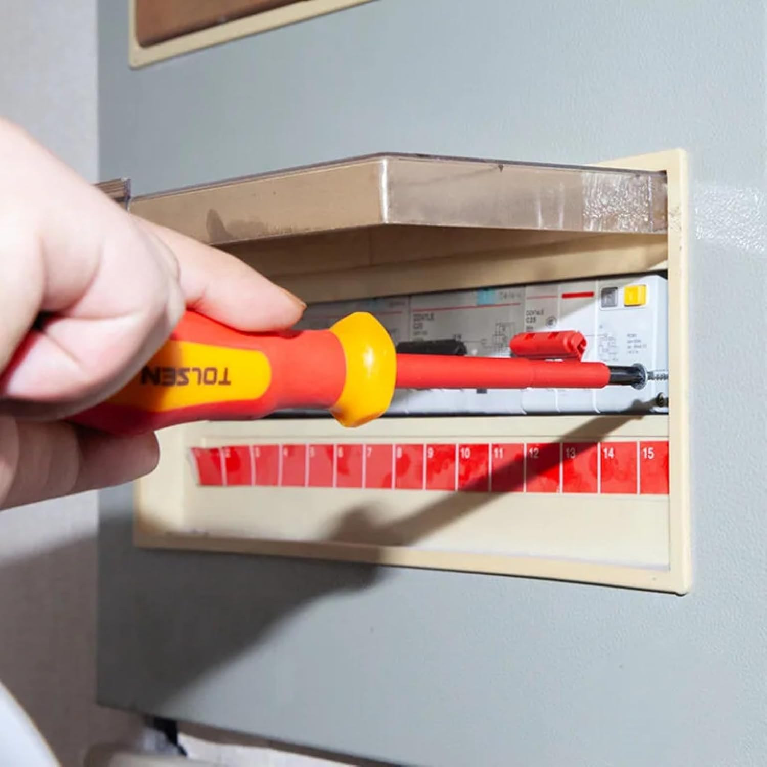 6pcs VDE Power Insulated 1000V Flat Phillips Handle Screwdrivers Set